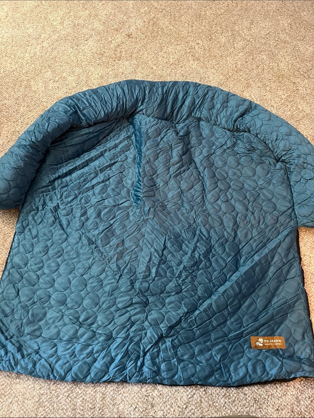 Pelsbarn Teal Quilted Home Cooling Bedding Mat